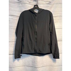 Outdoor Voices Black Lightweight Hooded Jacket Size S